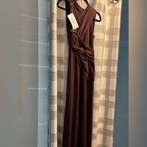 Alexander Wang Elegant Burgundy Evening Dress